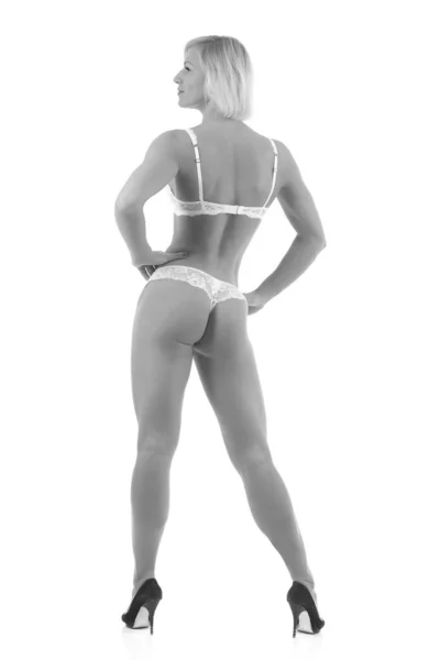 Donna con corpo atletico perfetto — Foto Stock