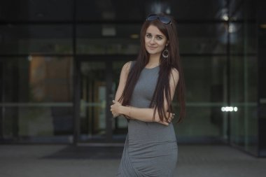 cityscape genç moda kız