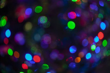 siyah arkaplanda bokeh ışık lekeleri