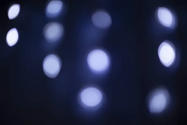 bokeh light spots on a black background