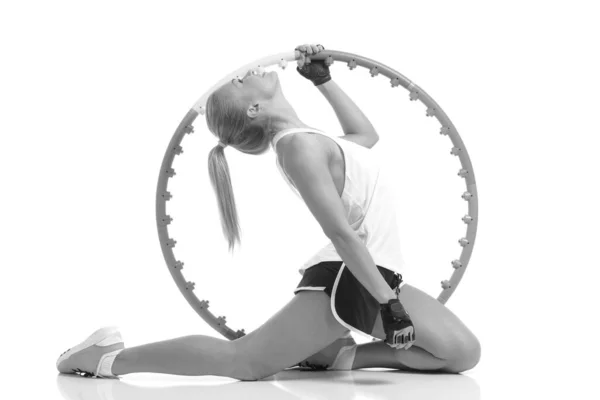 Hula Hoop Sportif Bayan — Stok fotoğraf