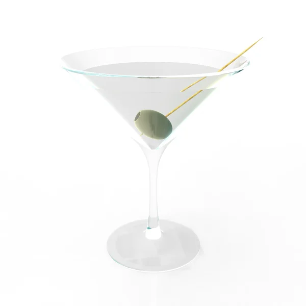 Martini szkła 3d render — Zdjęcie stockowe