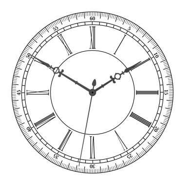 Vektör vintage saat