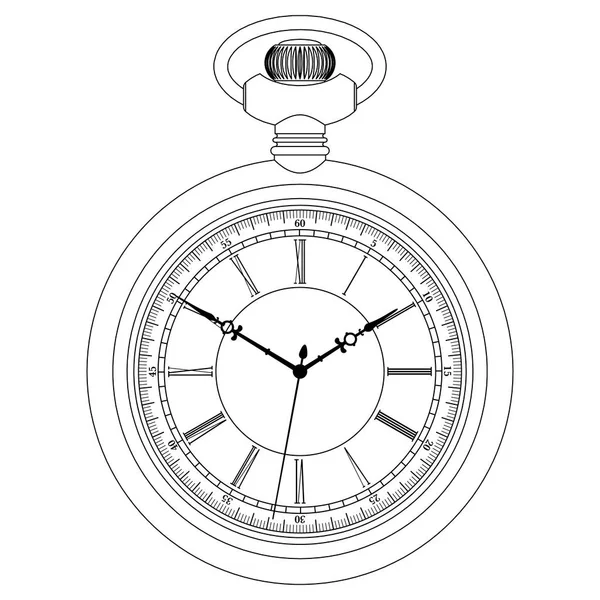 Vector relógio vintage — Vetor de Stock