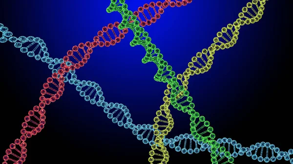 Хромосома. 3D візуалізація — стокове фото