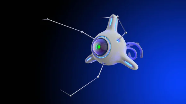 3D-Renderer für Nano-Roboter — Stockfoto
