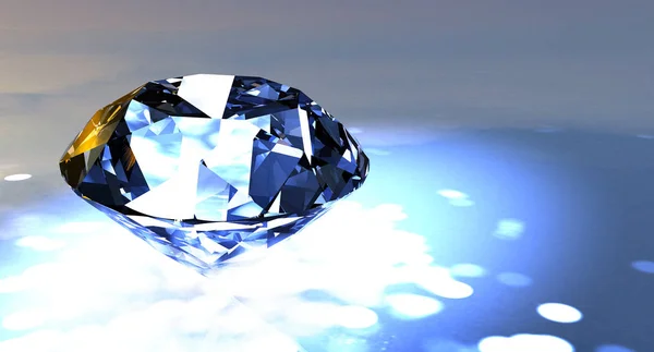 Klasyczny diamond 3d renderowania — Zdjęcie stockowe