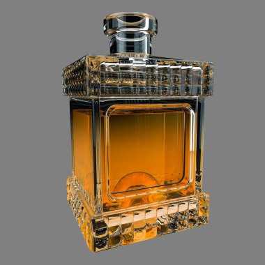 Whiskey.3d render ile sürahi