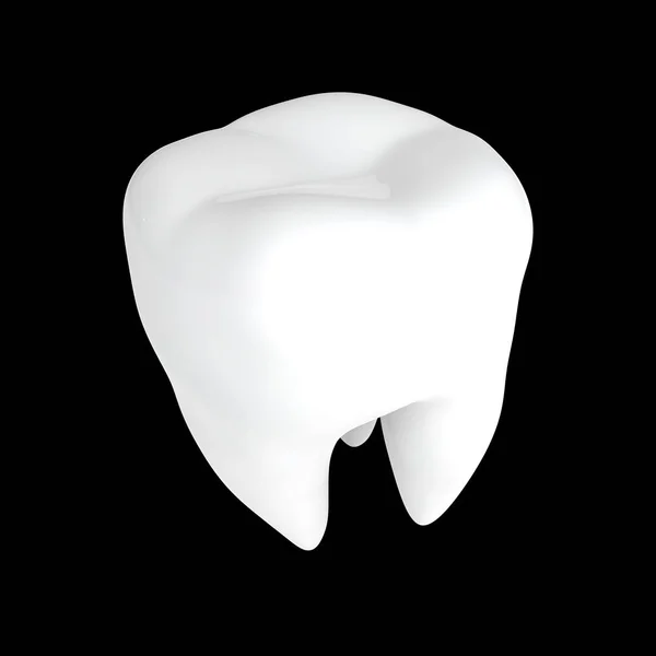 Mänsklig tand 3d render isolerade — Stockfoto