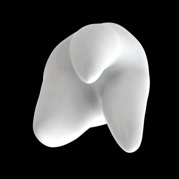 Human tooth 3D render isolated — Stock Photo, Image