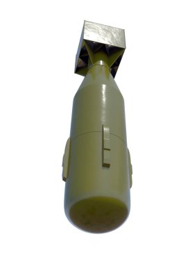 Atom bombası. 3D render