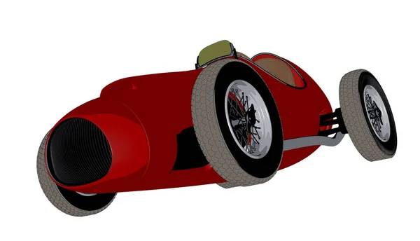 Auto da corsa sketch.3D rendering — Foto Stock