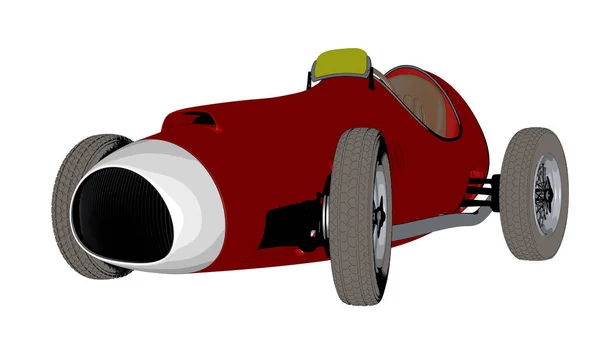 Croquis de voiture de course. rendu 3D — Photo