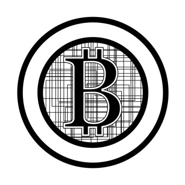 Bitcoin düz tasarım