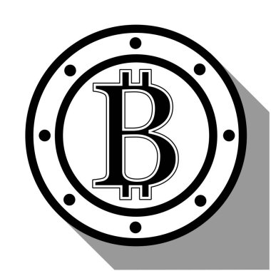 Bitcoin düz tasarım