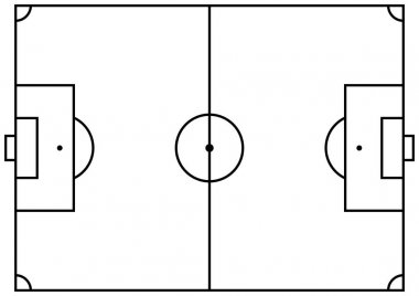 Futbol alanı vektör