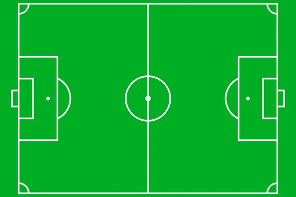 Campo de futebol Vector — Vetor de Stock