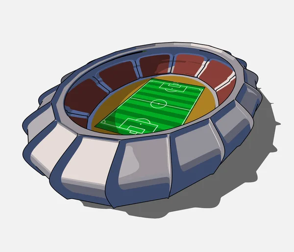 Stade de football vectoriel — Image vectorielle