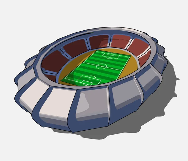 Estadio de fútbol Vector — Vector de stock