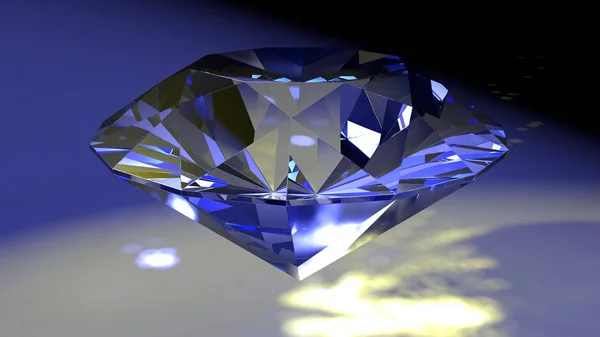 Klasický diamond 3d vykreslení — Stock fotografie