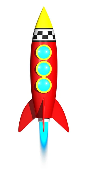 Render Rocket 3D — Stok Foto