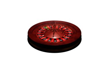 Casino rulet tekerleği. 3D render