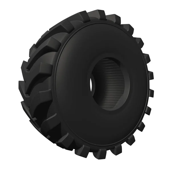 트랙터의 타이어 3d 렌더링 — 스톡 사진