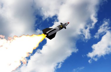 Nükleer füze. 3D render