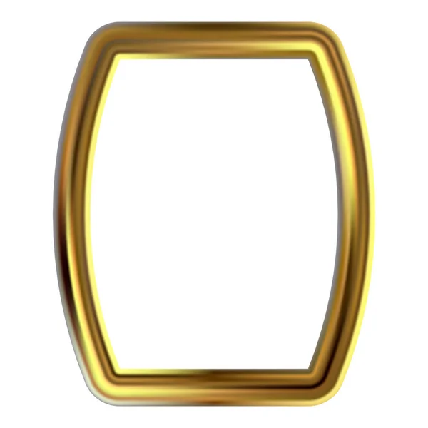 Quadro de arte clipe de ouro — Vetor de Stock