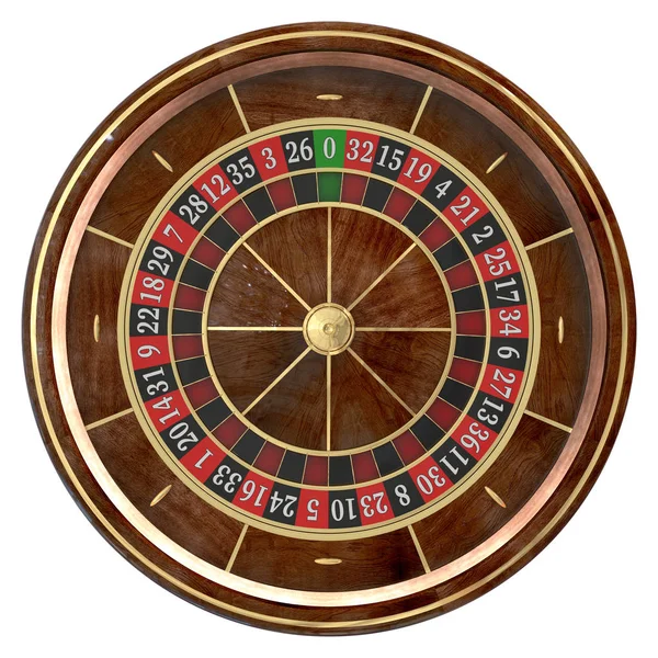 Roda de roleta de casino 3D — Fotografia de Stock