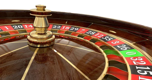 Ruota della roulette del casinò 3D — Foto Stock