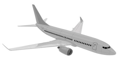 uçak. vektör çizim.