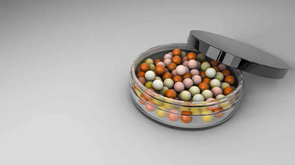 Bronzing pearls. renderowania 3D — Zdjęcie stockowe