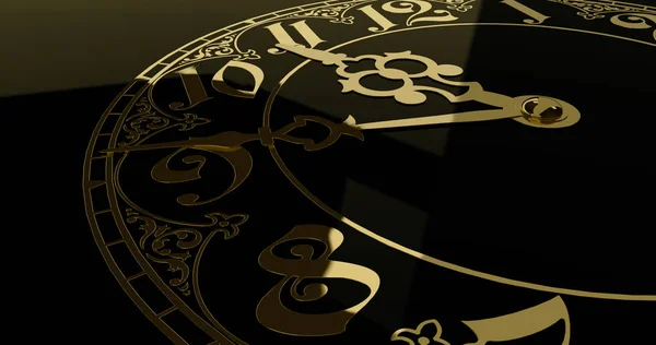 Antique clock dial close-up. — Stock Photo, Image