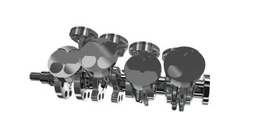 V-8 motoru. 3d hazırlayıcı