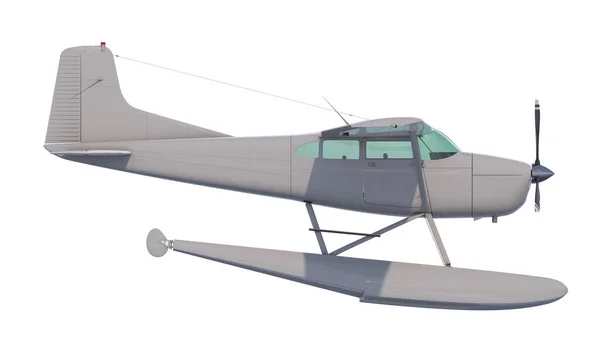 Retro seaplane illustration. 3D render — Stock Photo, Image