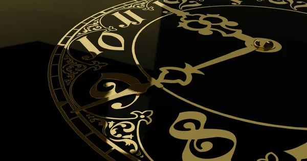 Orologio antico quadrante primo piano . — Foto Stock