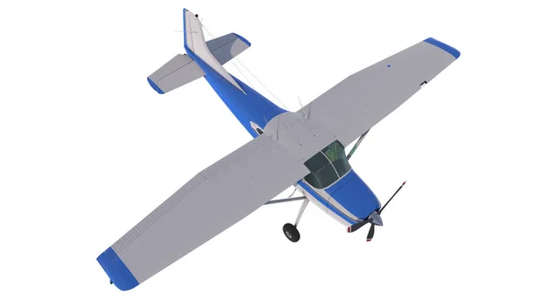 Легкі літаки ізольовані на білому тлі. 3D візуалізація . — стокове фото