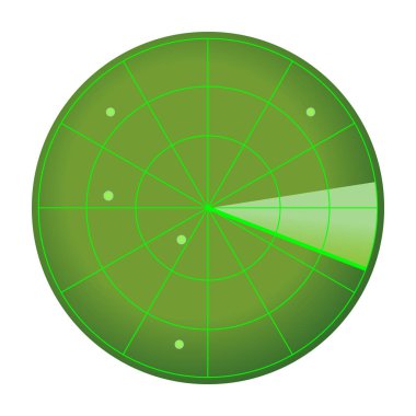 Radar simgesi. Vektör