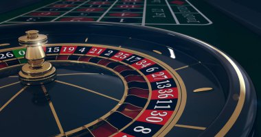 Casino rulet tekerleği.