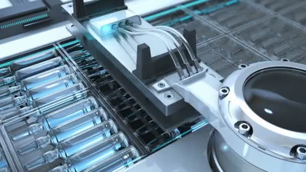 Máquina automática de embalaje de fábrica de cartón 3D — Vídeo de stock