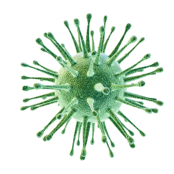Célula Vírus Coronavírus Bacteriano 2019 Ncov Macro China Covid Fundo — Fotografia de Stock