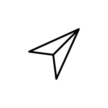 İmleç basit vektör çizgisi simgesi