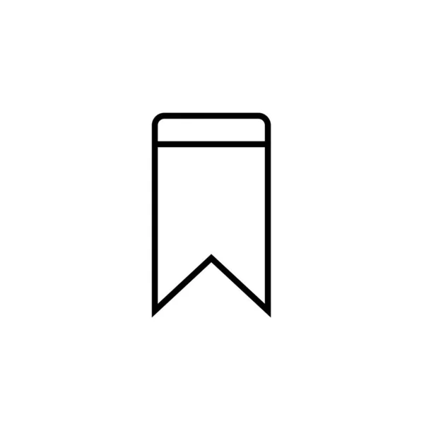 Prémium könyvjelző ikon vagy logó sorban stílusban. Kiváló minőségű jel és szimbólum fehér alapon. Vektoros piktogram infografikához, webtervezéshez és alkalmazásfejlesztéshez. — Stock Vector