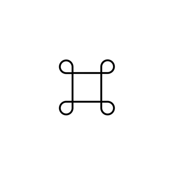 Hashtag Icon простий вектор лінії — стоковий вектор