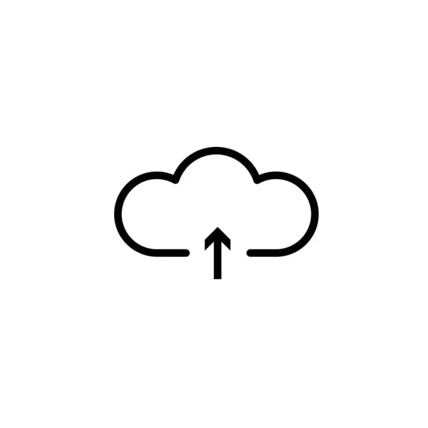 Subir icono de vector, símbolo de almacenamiento en la nube. Moderno, simple ilustración de vector plano para el sitio web o aplicación móvil — Archivo Imágenes Vectoriales