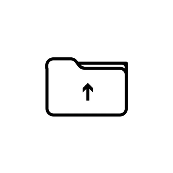 Ícone de upload. ilustração plana do ícone do vetor de upload. símbolo de sinal de upload para web —  Vetores de Stock