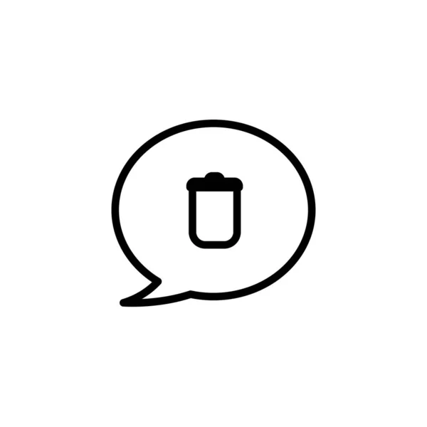 sohbet simgesini sil. Sohbet vektör simgesini sil. Sohbet işareti sembolünü sil