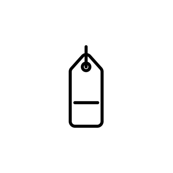 Minus tag icoon. Element van minimalistisch icoon voor mobiel concept en webapps. Tekens en symbolen collectie pictogram voor websites, web design, mobiele app op witte achtergrond — Stockvector