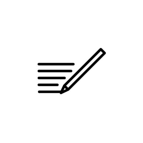 Editar símbolo de signo de icono de texto — Vector de stock